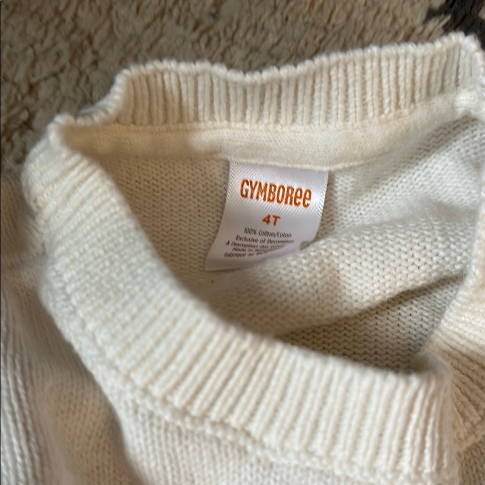 Cream Sweater with Rabbit Design - Picture 2 of 2